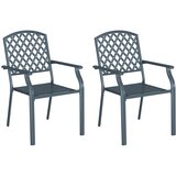  Vrtna stolica 2 pcs Antracit 56 x 65 x 89 cm Čelik | shoptok.hr