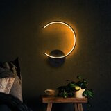 Opviq lights Crna LED zidna lampa ø 10 cm Moon – | shoptok.hr