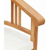  Stolica s jastukom 2 pcs Smeđa 63 x 58 x 89 cm Čvrsto teak drvo | Eponuda.com