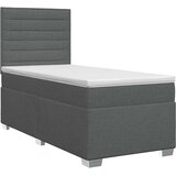  Boxspring krevet s madracem Tamnosiva Jjedan Tkanina | shoptok.hr