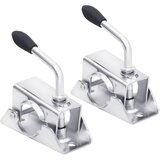 vidaXL Objemka za podporno kolo 2 kosa 13,5x6,5x14 cm pocinkano jeklo, (21414575) | Shoptok.si