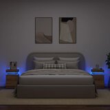 vidaXL Nočna omarica z LED 2 kosa artisian hrast 35x39x55 cm inž. les Cene