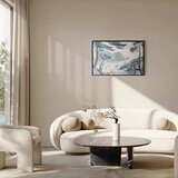  Plakat - Blue Coast in Delicate Colors 60x40 Crni okvir | shoptok.hr