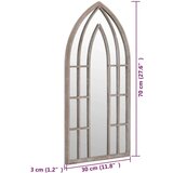  Ogledalo boja pijeska 70 x 30 cm željezno za unutarnju upotrebu | shoptok.hr