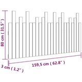  Stensko posteljno vzglavje medeno rjavo 159,5x3x80 cm borovina, (20734990) | Shoptok.si