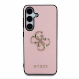 Guess PU Grained 4G Metal Logo Zadní Kryt pro Samsung Galaxy S25 Pink Ovitek za telefon Vijolična | Shoptok.si
