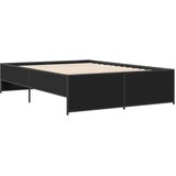  Okvir kreveta crni 120 x 200 cm od konstruiranog drvo i metal | Eponuda.ba