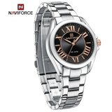 Naviforce 5037 silver black sat Cene