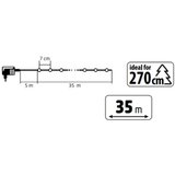 Svetleći niz sa 500 toplo belih LED dioda 35m | ePonuda.com