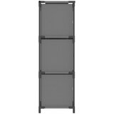 Ormarić za pohranu s 3 platnene ladice sivi 34x34x101 cm čelik | Eponuda.ba