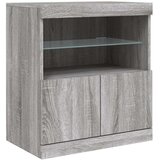  Komoda z LED lučkami siva sonoma 60x37x67 cm | Shoptok.si
