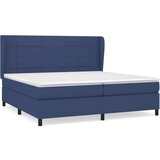  Box spring postelja z vzmetnico modra 200x200 cm blago, (20761109) | Shoptok.si