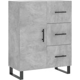 Maison Chic Komoda - Predalnik betonsko siva 69,5x34x90 cm inženirski les, (21720248) | Shoptok.si