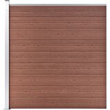 Set WPC ograda 9 kvadratnih + 1 kosa 1657 x 186 cm smeđi | shoptok.hr