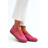 Zazoo N1068 Low Women's Suede Sneakers Fuchsia | Shoptok.si