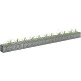 vidaXL Visoka greda gabion pocinkano jeklo 450x30x30 cm Cene