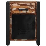 vidaXL Nočna omarica večbarvna 40x30x50 cm trden predelan les | Shoptok.si