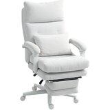 HOMCOM pisarniški stol poliester, najlon 70D x 68Š x 114 122V cm Krem bel, (5000242964) | Shoptok.si