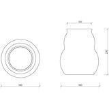 noo.ma Tamno smeđa staklena ručno izrađena vaza (visina 22 cm) Dam – | shoptok.hr