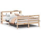  Okvir za krevet s uzglavljem 140x200 cm od masivne borovine | shoptok.hr