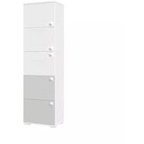 Jela VITRINA ARC F1 (VE BARV)-Bela mat lak/perla siva mat lak | Shoptok.si