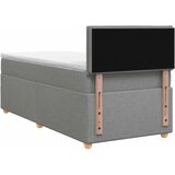  Boxspring krevet s madracem Svjetlosiva 100 x 200 cm Tkanina - Svjetlosiva 100 x 200 cm Dizajn linija | shoptok.hr