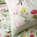RHS Zelena 3-delna posteljnina za zakonsko posteljo/podaljšana 230x220 cm Birds In Bloom – | Shoptok.si