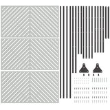  Zaslon za privatnost Siva 100 x 50 x 180 cm Čelik | Eponuda.ba