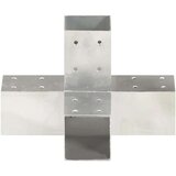 vidaXL spojnici za stupove u x-obliku 4 kom pocinčani metal 71 x 71 mm | shoptok.hr