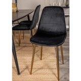 Maison Chic Venture Home Jedilni stoli - Vzorci stoli 2 kosa Polar žamet črni in medenina A1611, (22031499) | Shoptok.si
