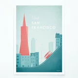 Travelposter Plakat San Francisco, A3
