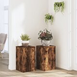 Furnova Stojalo za rastline 2 kosa dimljeni hrast 30x30x50 cm inž. les, (22014435) | Shoptok.si