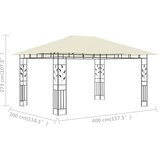  Sjenica s mrežom protiv komaraca 4 x 3 x 2,73 m krem 180 g/m² | Eponuda.ba