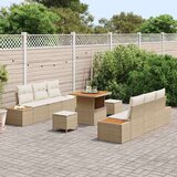  Sjedeća garnitura za vrt 9 pcs Bež krem 80 x 80 x 71 cm | shoptok.hr