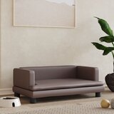 vidaXL Krevet za pse smeđi 80 x 45 x 30 cm od umjetne kože Cijene