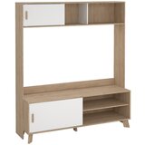 Tvilum Bel/v naravni barvi TV komplet v hrastovem dekorju 159x181x48 cm Ikast – | Shoptok.si