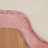  Faux Rabbit Fur Rug Olite Ružičasta 60 x 90 cm Poliester | shoptok.hr