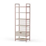 Marckeric Jeklen regal v barvi terakote 60x179,5x40 cm Amara – | Shoptok.si