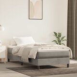 vidaXL Madrac s oprugama svjetlosivi 90x200x20 cm baršunasti Cijene