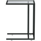  Računalniška stranska mizica črna 50x35x65 cm kaljeno steklo, (20712791) | Shoptok.si