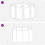  Cvetlično korito srebrna 60 x 60 x 35 cm Nerjaveče jeklo, (5000207664) | Shoptok.si