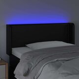  Uzglavlje crno 103x16x78/88 cm od umjetne kože | shoptok.hr