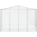  Lučne gabionske košare 6 kom 200x50x120/140cm pocinčano željezo | shoptok.hr
