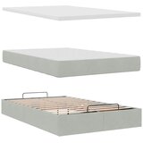  Okvir kreveta s madraca svijetlosivi 120x200cm baršunasti | shoptok.hr