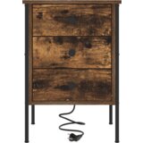 vidaXL Nočna omarica s predalom 2 pcs Dimljeni hrast 42 x 41 x 61 cm | Shoptok.si