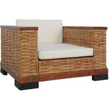 Maison Chic Sedežna garnitura - kavč z blazinami 2-delna rjav naravni ratan, (21729149) | Shoptok.si