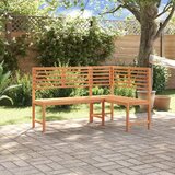 vidaXL vrtna kotna klop 140 cm trden akacijev les | Shoptok.si