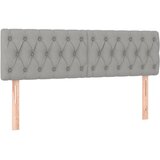  box spring s madracem LED svjetlosivi 140x200 cm tkanina | shoptok.hr