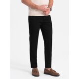 Ombre Men's smart chino pants SLIM FIT - black | Eponuda.ba