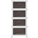 vidaXL Škatla za shranjevanje s kolesi 28 L 48x29,5x112,5 cm | Shoptok.si